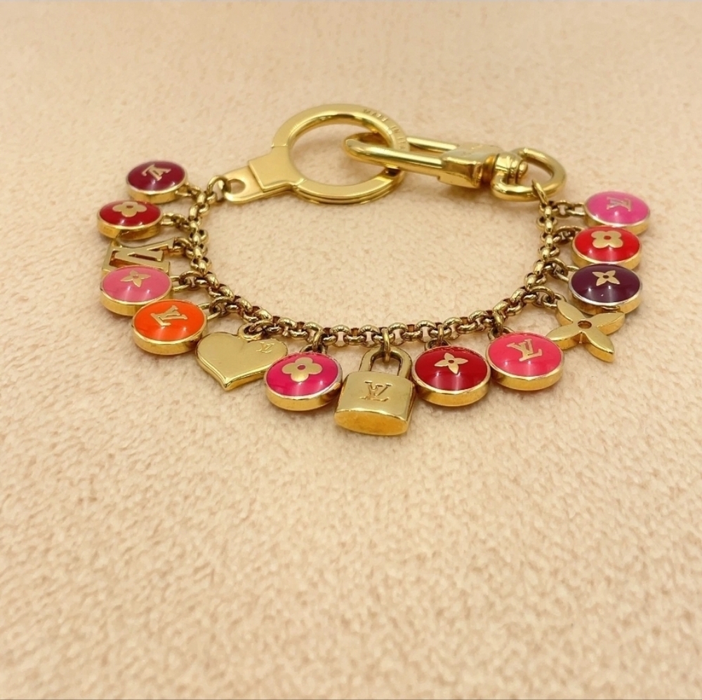 Auth Louis Vuitton M65911 Porte Crecienne Bastille GD Key Chain W/Box - Picture 6 of 14
